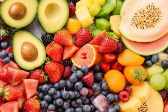 Colorful assortment of keto-friendly fruits on display.